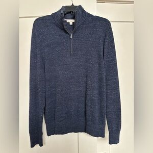 GAP Men's Navy 1/4 Zip-Up Sweater